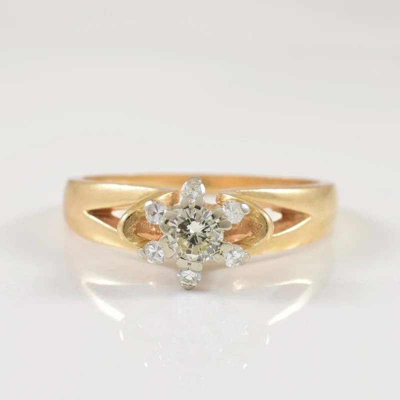 Discounted Luxury Jewelry – Shine Without The Splurge Diamond Cathedral Ring | 0.27ctw | SZ 7 |