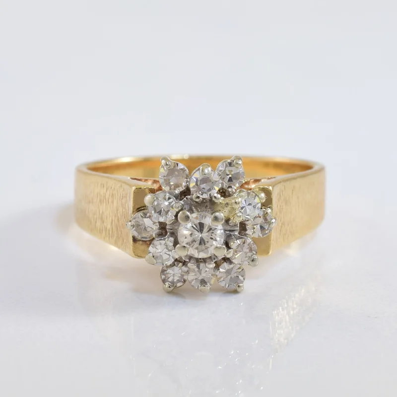 The Jewelry Sale You've Been Waiting For Is Here Diamond Cluster Cathedral Ring | 0.48ctw | SZ 6.5 |