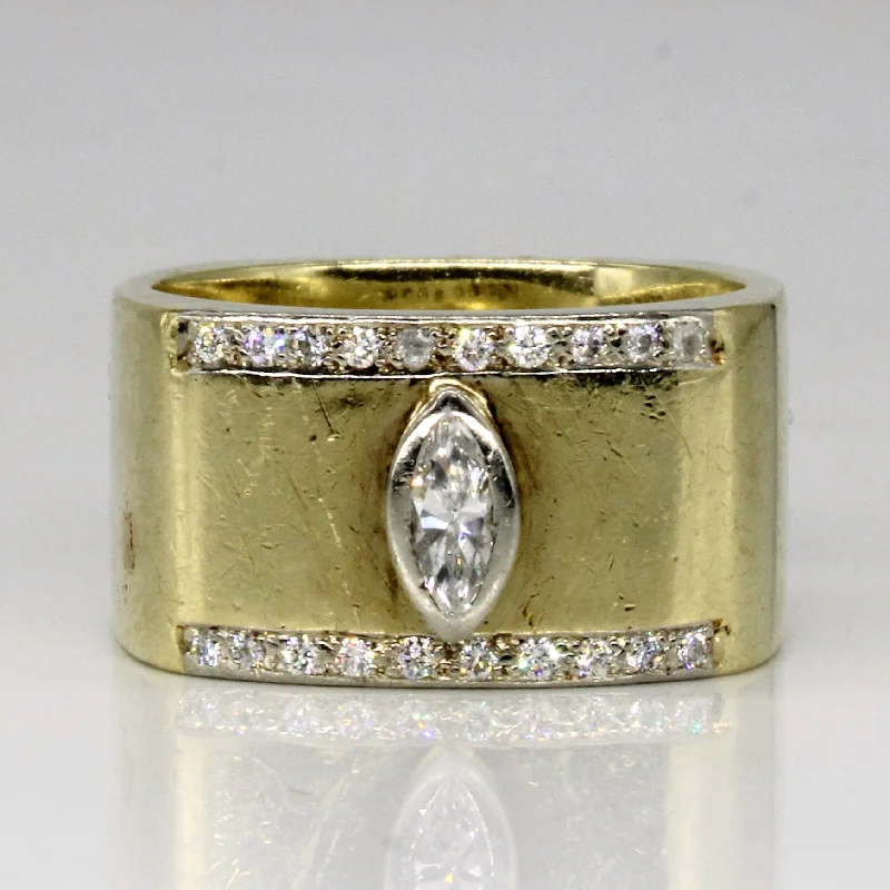Limited-Time Jewelry Discounts – Shine Without The Splurge Marquise Cut Diamond Wide Band | 0.30ctw | SZ 8 | Limited-Time Jewelry Discounts – Shine Without The Splurge Marquise Cut Diamond Wide Band | 0.30ctw | SZ 8 |