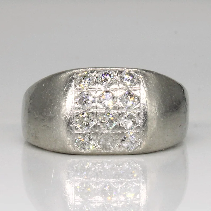 Jewelry Clearance Sale – Final Reductions Diamond Grid Ring | 0.75ctw | SZ 10.5 |