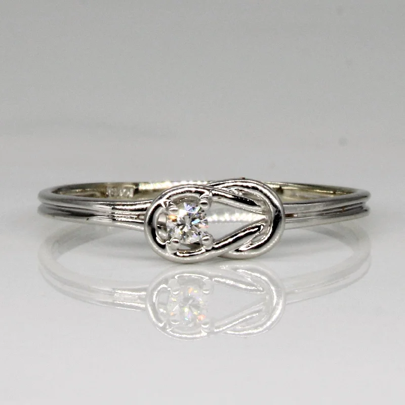 Timeless Beauty, Unbeatable Deals – Jewelry Sale On Solitaire Diamond Knot Ring | 0.05ct | SZ 8.25 | Timeless Beauty, Unbeatable Deals – Jewelry Sale On Solitaire Diamond Knot Ring | 0.05ct | SZ 8.25 |