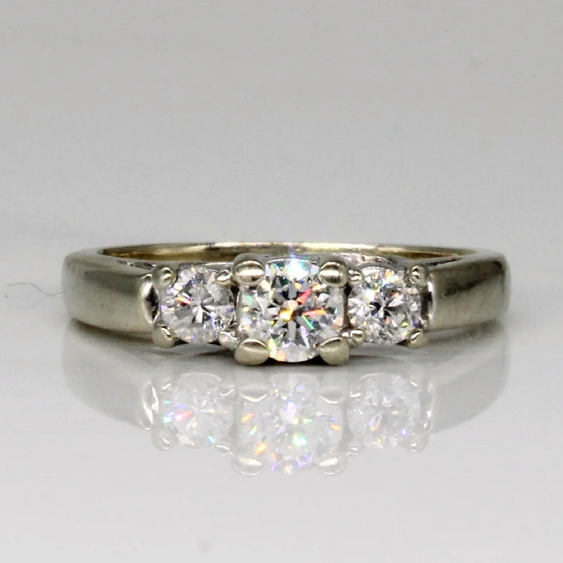 Shop Jewelry That Shines Without The High Price Diamond Three Stone Engagement Ring | 0.45ctw | SZ 5 | Shop Jewelry That Shines Without The High Price Diamond Three Stone Engagement Ring | 0.45ctw | SZ 5 |