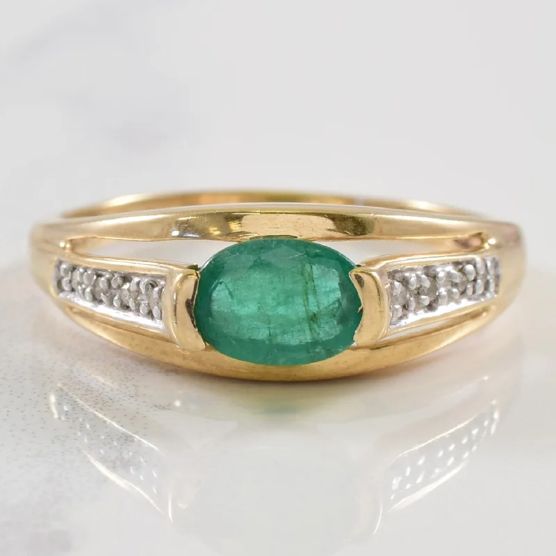 Jewelry Clearance – Final Chance To Save Big Emerald & Diamond Ring | 0.70ct, 0.04ctw | SZ 8.75 | Jewelry Clearance – Final Chance To Save Big Emerald & Diamond Ring | 0.70ct, 0.04ctw | SZ 8.75 |