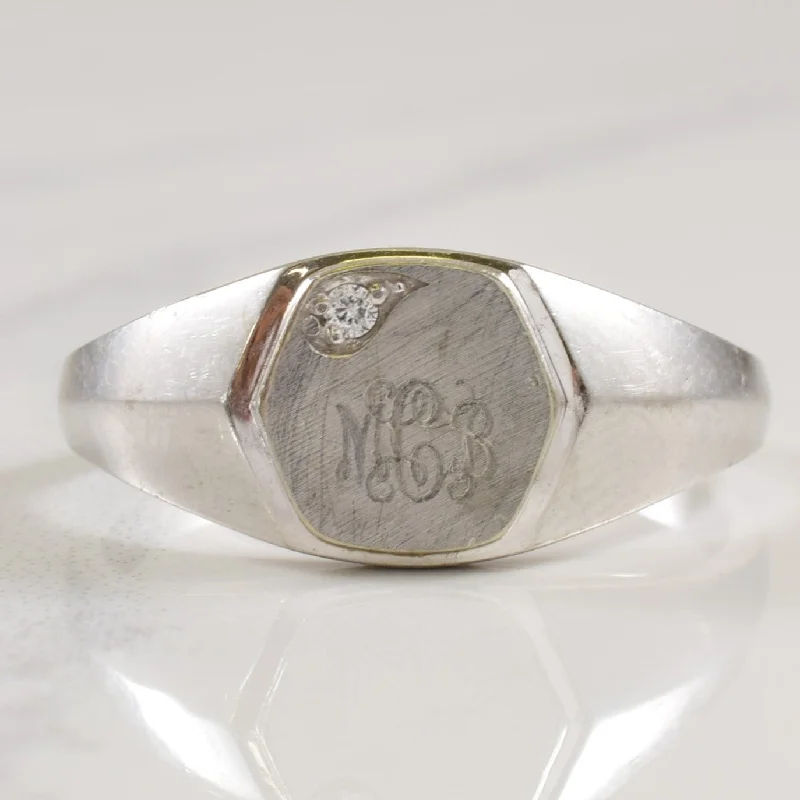 Exclusive Gemstone Jewelry Markdowns – Shop Now Engraved Initial 'MGB' Diamond Signet Ring | 0.01ct | SZ 6.25 | Exclusive Gemstone Jewelry Markdowns – Shop Now Engraved Initial 'MGB' Diamond Signet Ring | 0.01ct | SZ 6.25 |