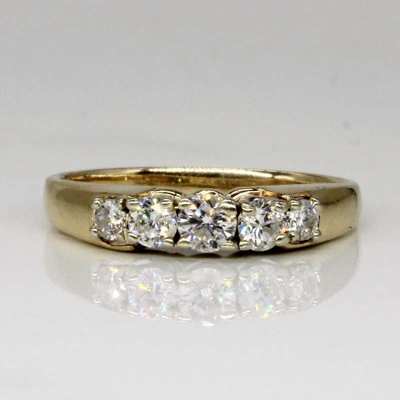 Shop Handcrafted Jewelry At Special Promotional Rates Five Stone Diamond Ring | 0.45ctw | SZ 7.5 | Shop Handcrafted Jewelry At Special Promotional Rates Five Stone Diamond Ring | 0.45ctw | SZ 7.5 |