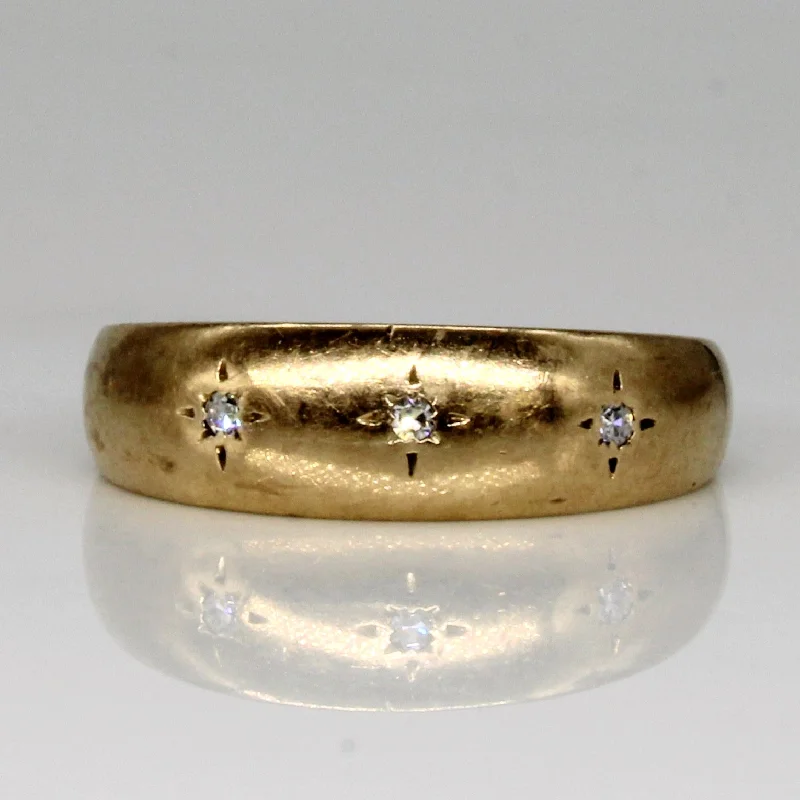 Sparkle More For Less – Jewelry Sale Happening Now Flush Set Diamond Ring | 0.03ctw | SZ 6.25 |