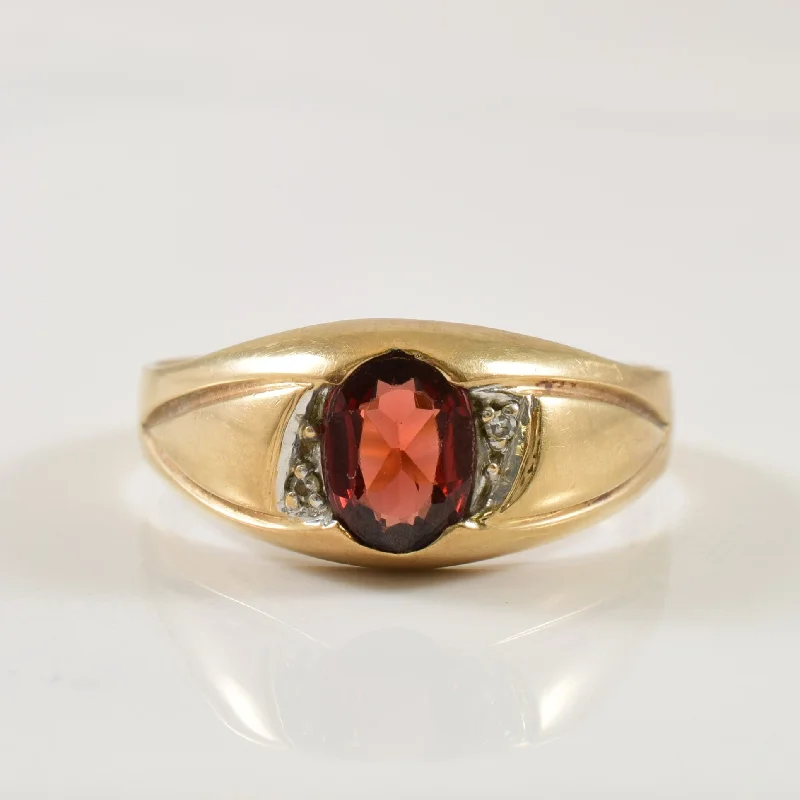 Accessorize For Less – Luxury Jewelry At Affordable Prices Garnet & Diamond Ring | 1.50ct, 0.01ctw | SZ 11.75 | Accessorize For Less – Luxury Jewelry At Affordable Prices Garnet & Diamond Ring | 1.50ct, 0.01ctw | SZ 11.75 |