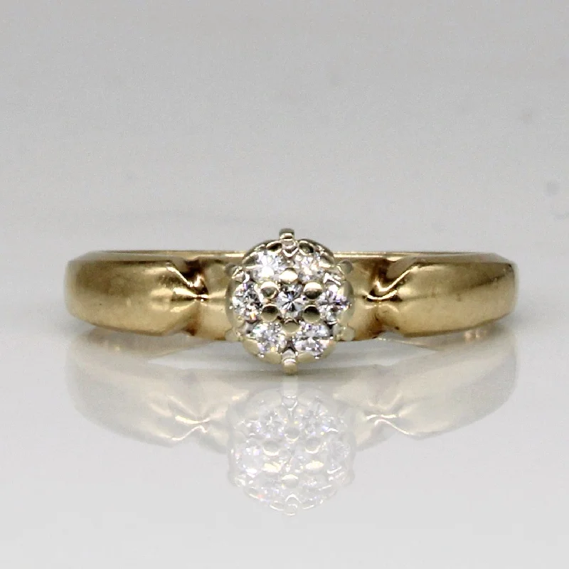 Don't Miss These Dazzling Jewelry Discounts High Set Diamond Cluster Ring | 0.07ctw | SZ 4.5 | Don't Miss These Dazzling Jewelry Discounts High Set Diamond Cluster Ring | 0.07ctw | SZ 4.5 |