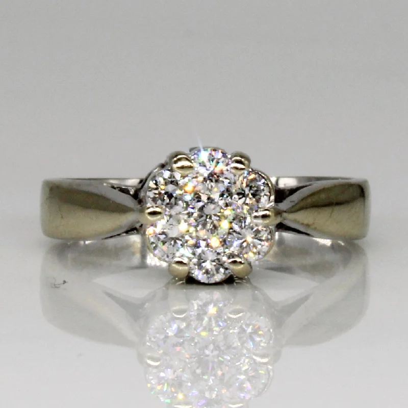 The Biggest Jewelry Sale Of The Year Is Here High Set Diamond Cluster Ring | 0.30ctw | SZ 5.5 | The Biggest Jewelry Sale Of The Year Is Here High Set Diamond Cluster Ring | 0.30ctw | SZ 5.5 |