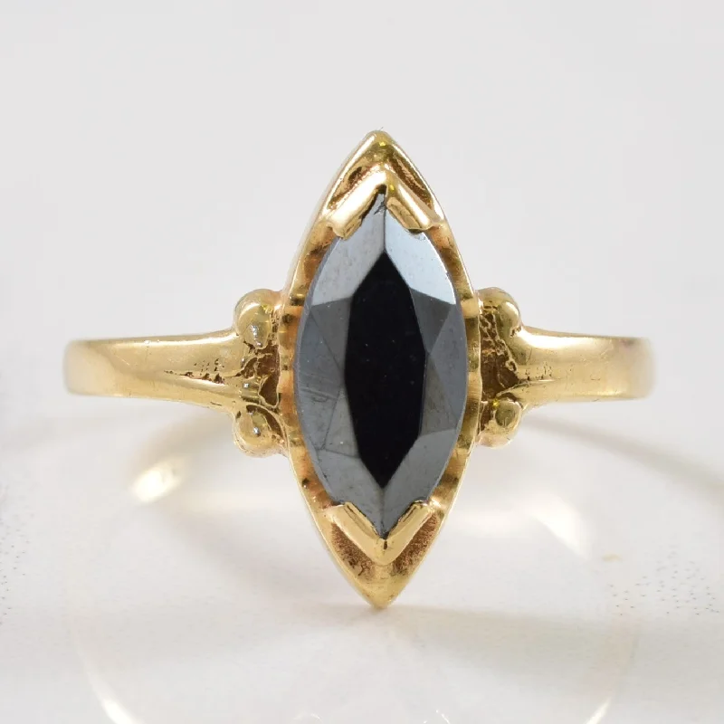 Classic And Modern Jewelry Styles On Sale Marquise Cut Hematite Ring | 1.00ct | SZ 6.5 | Classic And Modern Jewelry Styles On Sale Marquise Cut Hematite Ring | 1.00ct | SZ 6.5 |