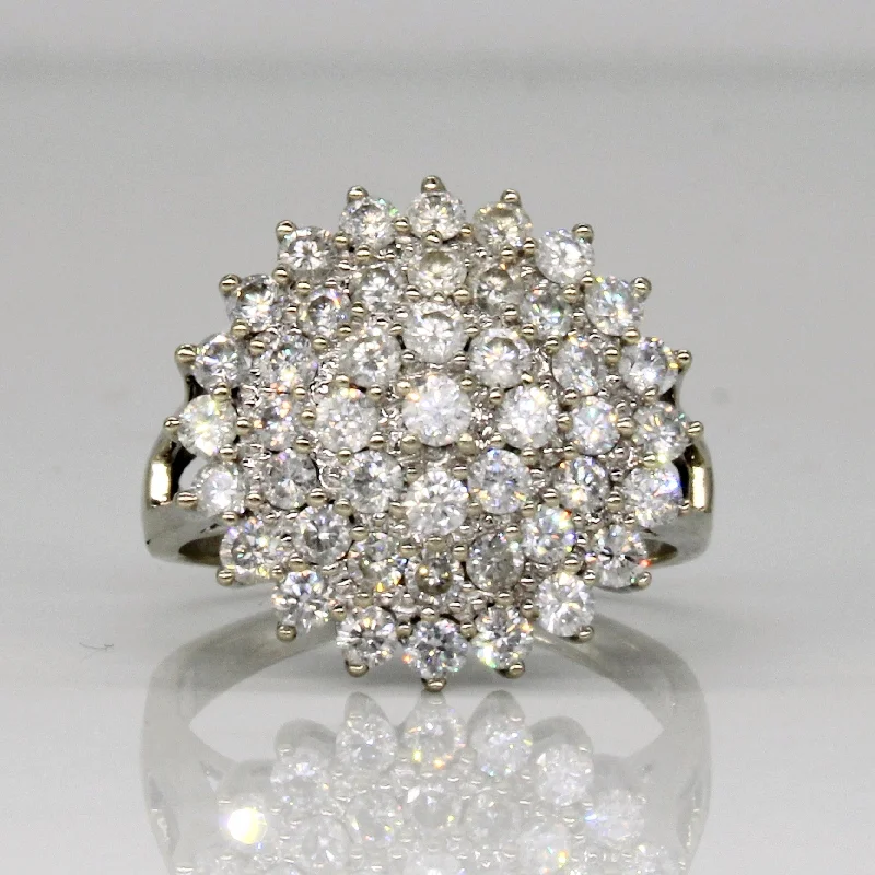 Exclusive Jewelry Offers – Shine For Less Pavé Diamond Ring | 1.60ctw | SZ 7.25 |