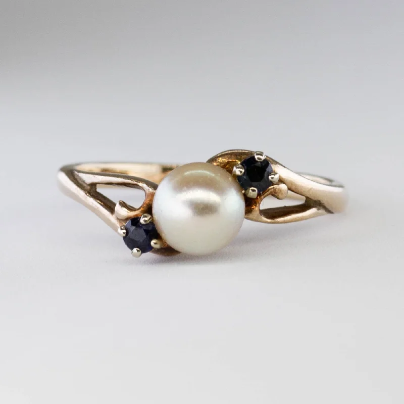 Big Discounts On Elegant Jewelry Collections Pearl & Sapphire Split Shank Ring | 1.75ct, 0.15ctw | SZ 7.5 | Big Discounts On Elegant Jewelry Collections Pearl & Sapphire Split Shank Ring | 1.75ct, 0.15ctw | SZ 7.5 |