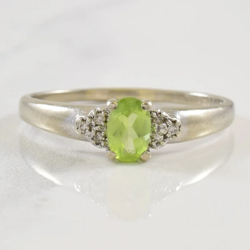 Don't Miss These Dazzling Jewelry Discounts Peridot & Pave Diamond Ring | 0.46ct, 0.03ctw | SZ 9 | Don't Miss These Dazzling Jewelry Discounts Peridot & Pave Diamond Ring | 0.46ct, 0.03ctw | SZ 9 |