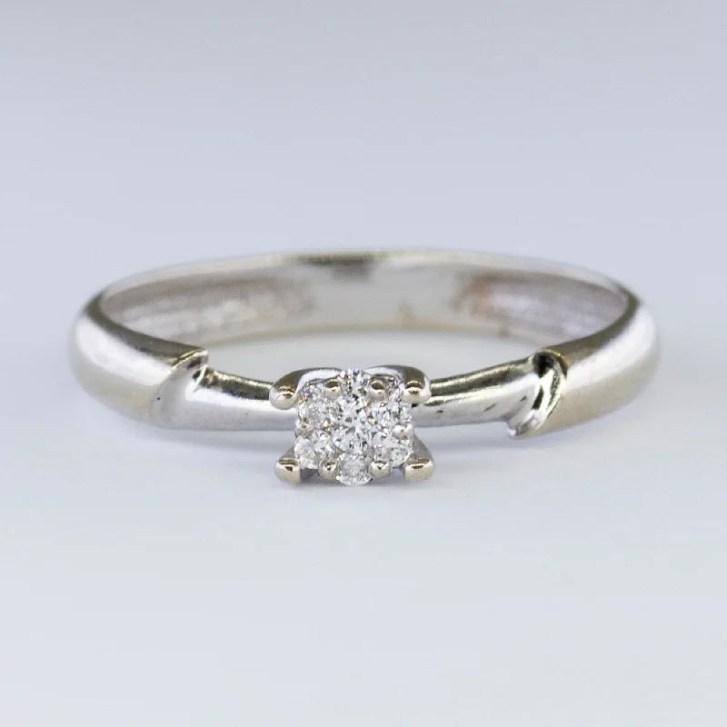 Luxury Meets Affordability – Jewelry Sale Live Now Prong Set Cluster Diamond Ring | 0.05ctw | SZ 5.5 | Luxury Meets Affordability – Jewelry Sale Live Now Prong Set Cluster Diamond Ring | 0.05ctw | SZ 5.5 |