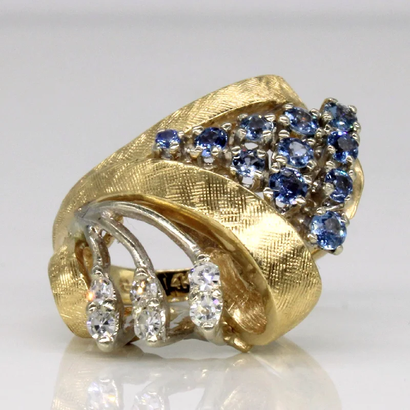 Best-Selling Jewelry Styles Now At Exclusive Discounts Sapphire & Diamond Abstract Cocktail Ring | 0.60ctw, 0.15ctw | SZ 6.5 | Best-Selling Jewelry Styles Now At Exclusive Discounts Sapphire & Diamond Abstract Cocktail Ring | 0.60ctw, 0.15ctw | SZ 6.5 |