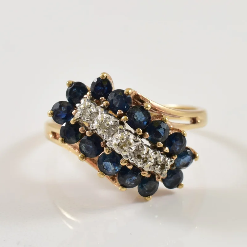 Premium Jewelry, Premium Discounts – Act Fast Sapphire & Diamond Bypass Ring | 1.50ctw, 0.03ctw | SZ 9 | Premium Jewelry, Premium Discounts – Act Fast Sapphire & Diamond Bypass Ring | 1.50ctw, 0.03ctw | SZ 9 |
