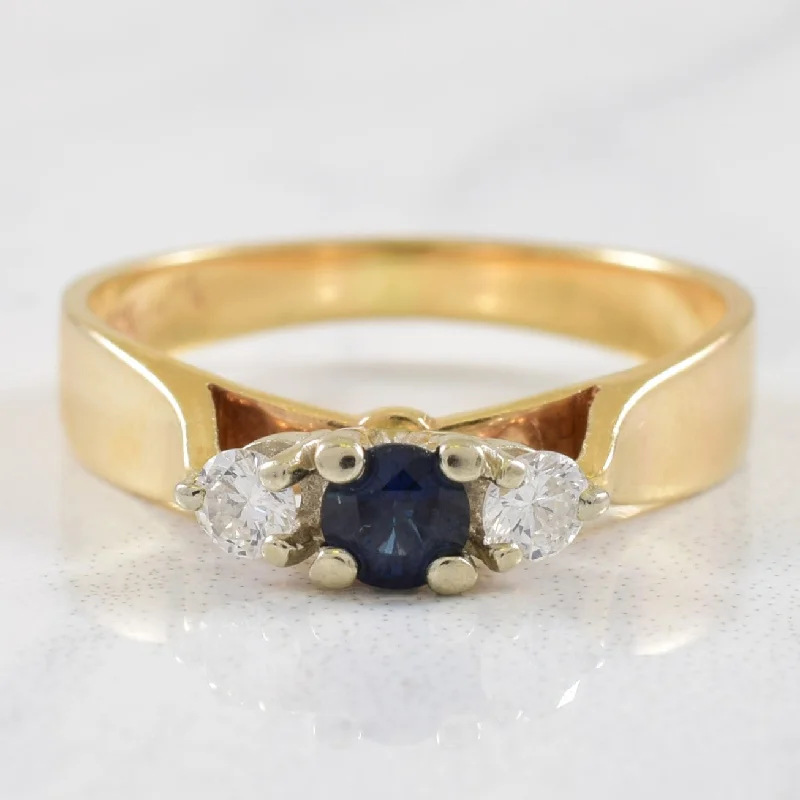 Dainty And Elegant Jewelry Now At Reduced Prices Sapphire & Diamond Cathedral Ring | 0.17ct, 0.12ctw | SZ 4.75 | Dainty And Elegant Jewelry Now At Reduced Prices Sapphire & Diamond Cathedral Ring | 0.17ct, 0.12ctw | SZ 4.75 |