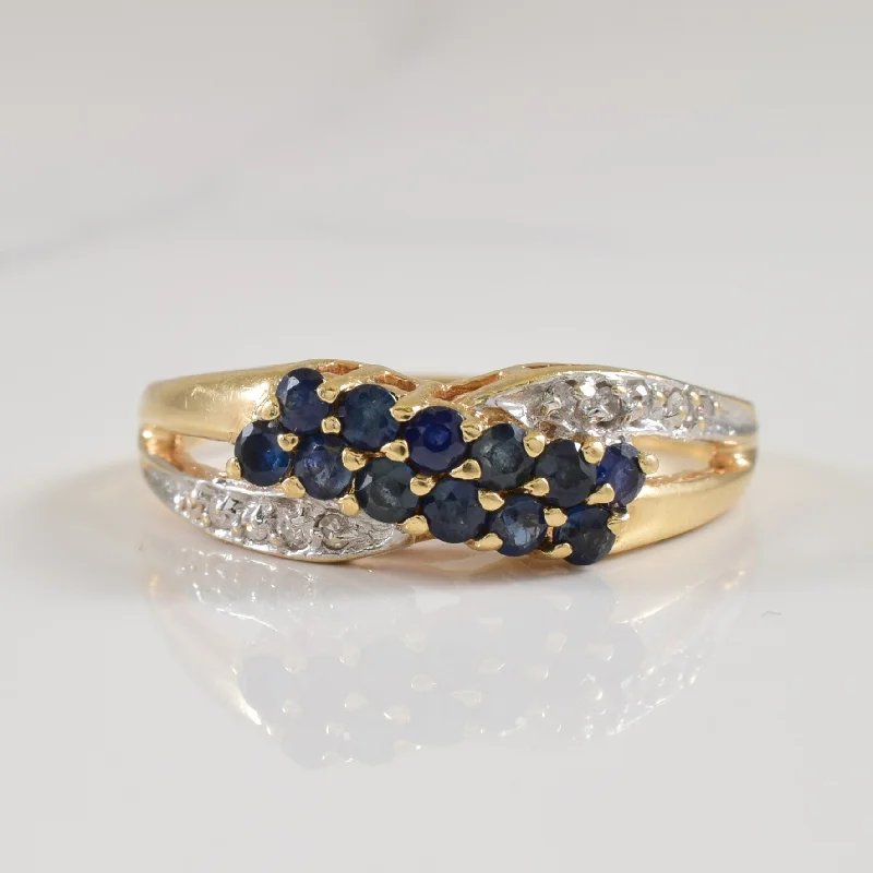 Unmissable Jewelry Sale – Shop Before It's Too Late Sapphire & Diamond Criss Cross Ring | 0.50ctw, 0.05ctw | SZ 9 | Unmissable Jewelry Sale – Shop Before It's Too Late Sapphire & Diamond Criss Cross Ring | 0.50ctw, 0.05ctw | SZ 9 |