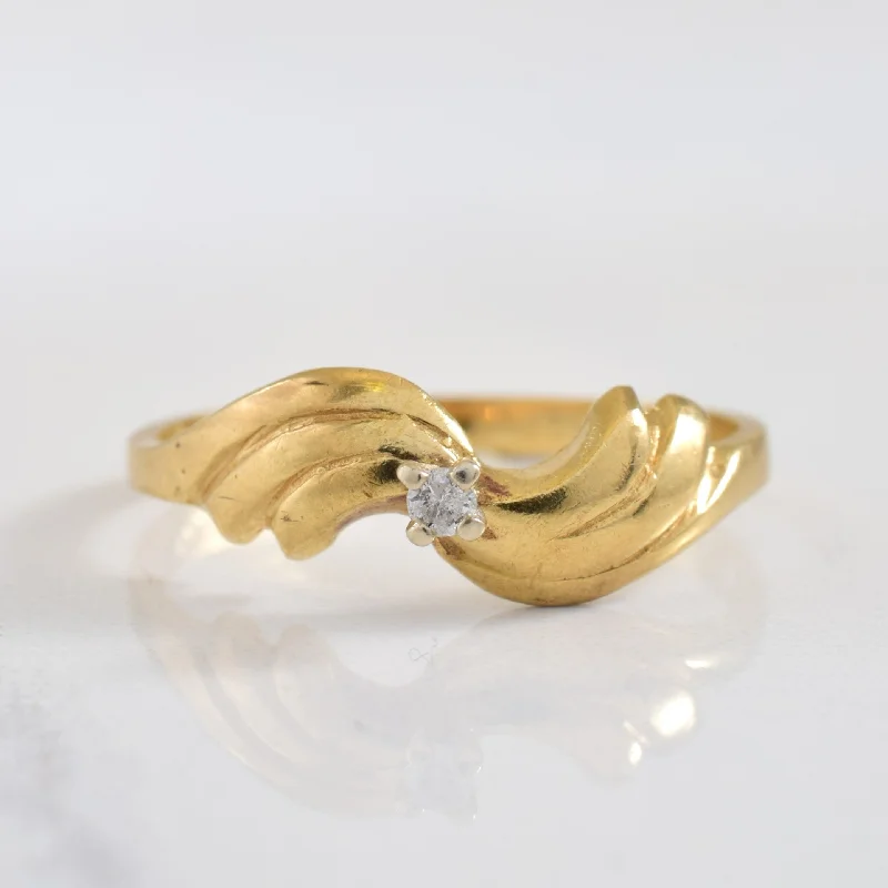 Discover Unique Jewelry With Special Limited-Time Offers Solitaire Diamond Bypass Ring | 0.02ct | SZ 6.5 | Discover Unique Jewelry With Special Limited-Time Offers Solitaire Diamond Bypass Ring | 0.02ct | SZ 6.5 |