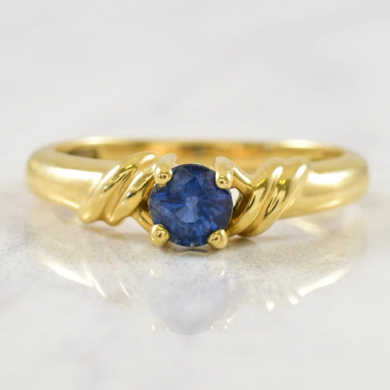 Must-Have Jewelry Pieces At Reduced Prices Solitaire Sapphire Crossover Ring | 0.38ct | SZ 6 |