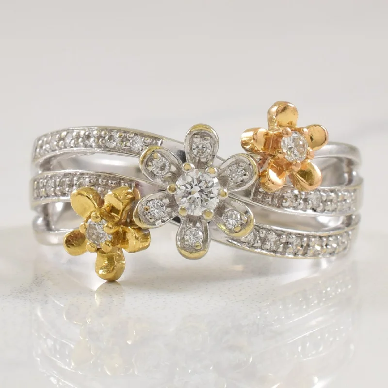 Unmissable Deals On Handmade Jewelry Collections Split Shank Diamond Floral Ring | 0.32ctw | SZ 7 | Unmissable Deals On Handmade Jewelry Collections Split Shank Diamond Floral Ring | 0.32ctw | SZ 7 |