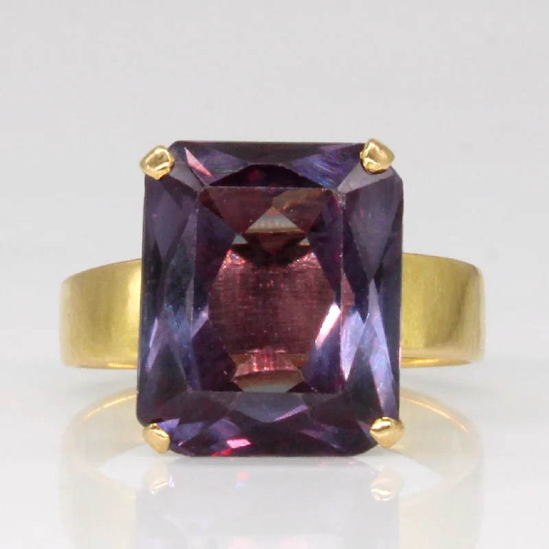 Handcrafted Beauty At Affordable Prices Synthetic Colour Change Sapphire Cocktail Ring | 6.85ct | SZ 4.75 | Handcrafted Beauty At Affordable Prices Synthetic Colour Change Sapphire Cocktail Ring | 6.85ct | SZ 4.75 |