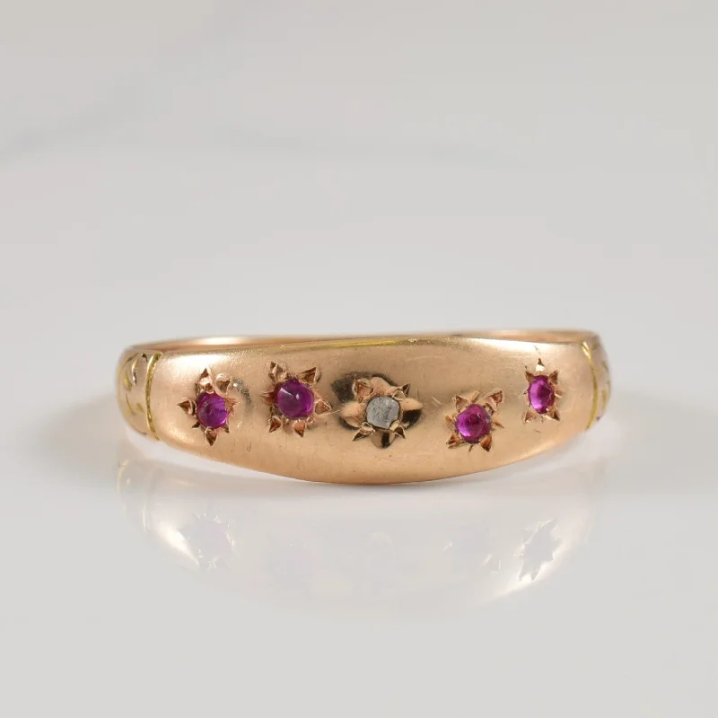 Grab Stylish Jewelry Before The Sale Ends Synthetic Ruby & Diamond Ring | 0.04ctw, 0.01ct | SZ 7 | Grab Stylish Jewelry Before The Sale Ends Synthetic Ruby & Diamond Ring | 0.04ctw, 0.01ct | SZ 7 |