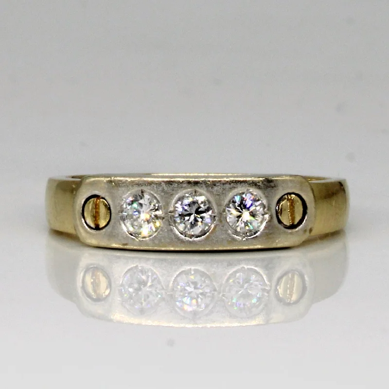 Jewelry Clearance – Final Chance To Save Big Three Stone Diamond Ring | 0.18ctw | SZ 6 | Jewelry Clearance – Final Chance To Save Big Three Stone Diamond Ring | 0.18ctw | SZ 6 |