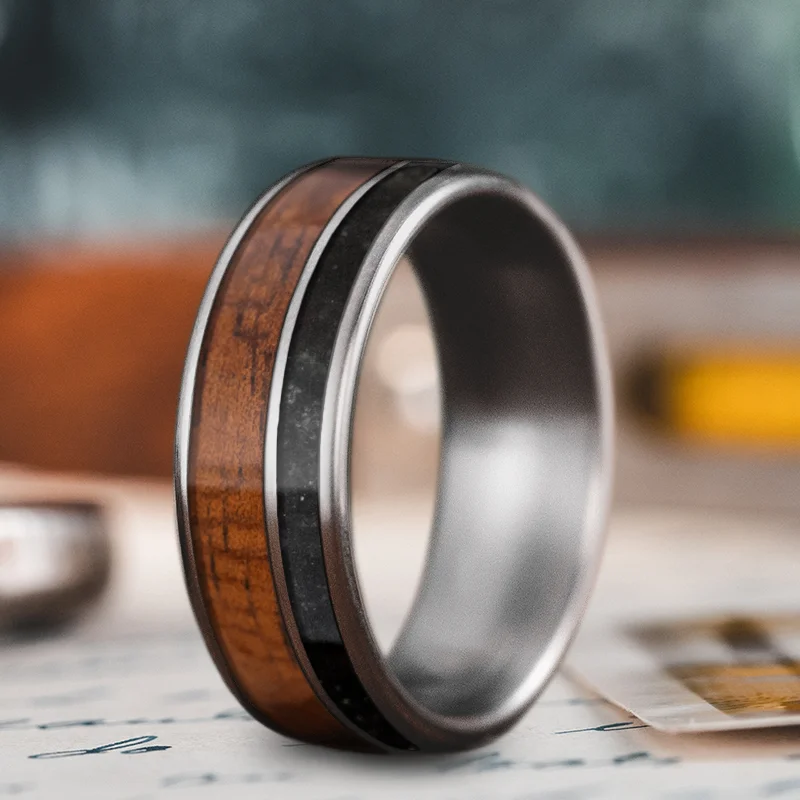 Fashion-Forward Jewelry At Exclusive Discounts Custom Design - 2-Inlay Offset Ring YSbN576jw2y-xuIghGSo4n87