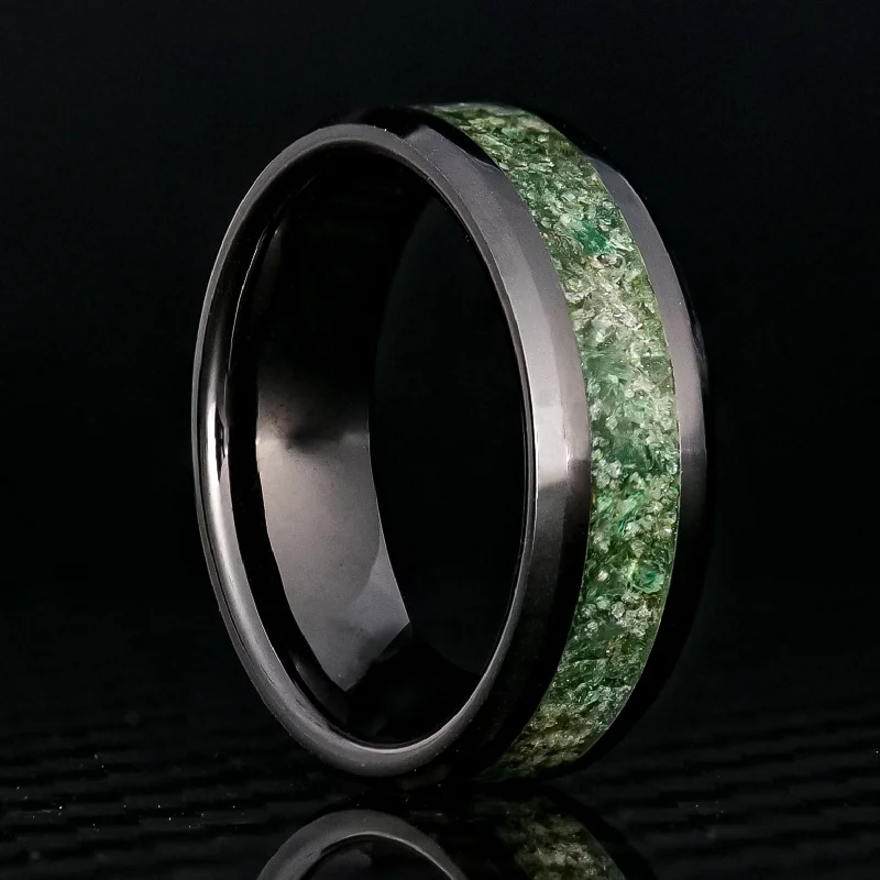 Flash Sale On Stunning Jewelry – Limited Stock Available Emerald Glowstone Ring on Black Ceramic Flash Sale On Stunning Jewelry – Limited Stock Available Emerald Glowstone Ring on Black Ceramic