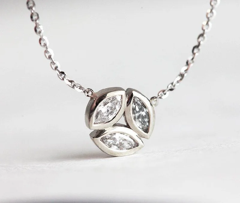 Chic And Stylish Jewelry At Discounted Prices Gold Diamond Necklace, Marquise Diamond Necklace Chic And Stylish Jewelry At Discounted Prices Gold Diamond Necklace, Marquise Diamond Necklace