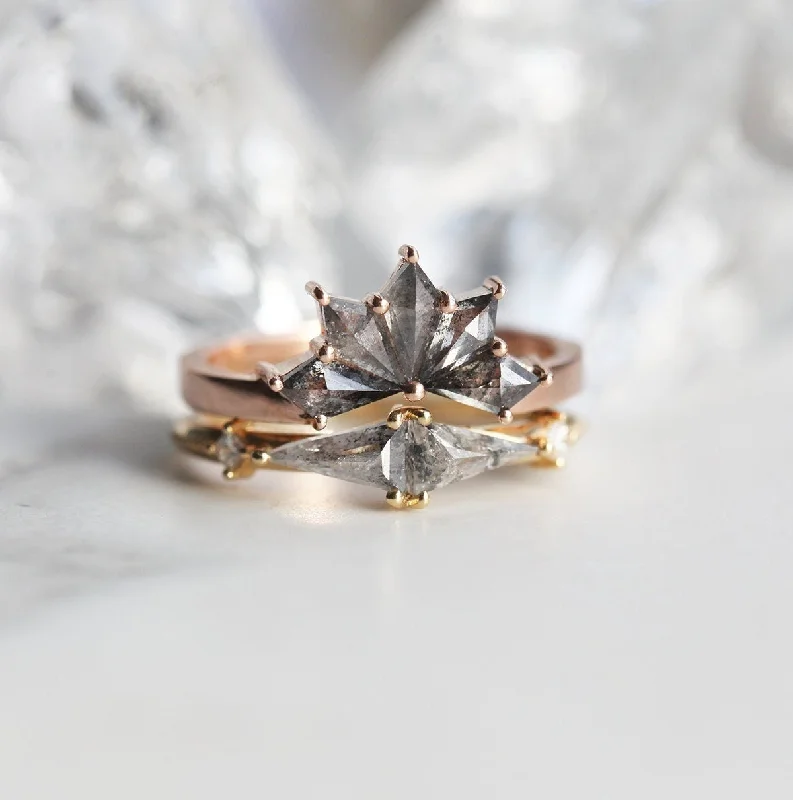 Trending Jewelry Now At Unbeatable Prices Marley Salt And Pepper Diamond Ring Set