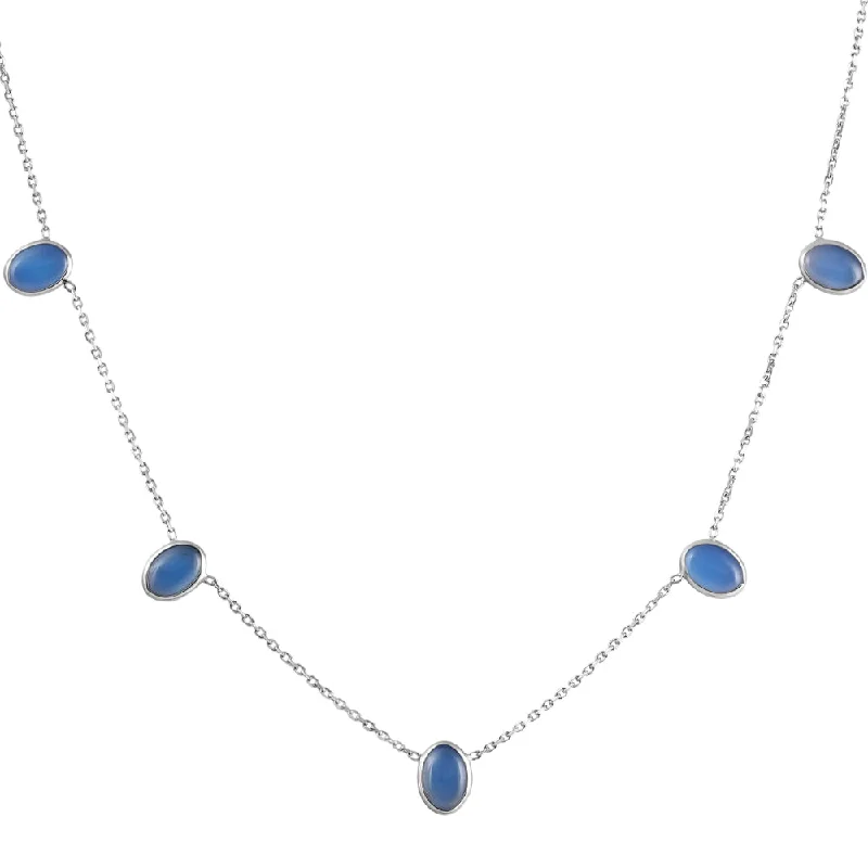 The Ultimate Jewelry Sale – Shop Premium Styles 14k White Gold Blue Moonstone Station Necklace By The Yard Design 18" The Ultimate Jewelry Sale – Shop Premium Styles 14k White Gold Blue Moonstone Station Necklace By The Yard Design 18"