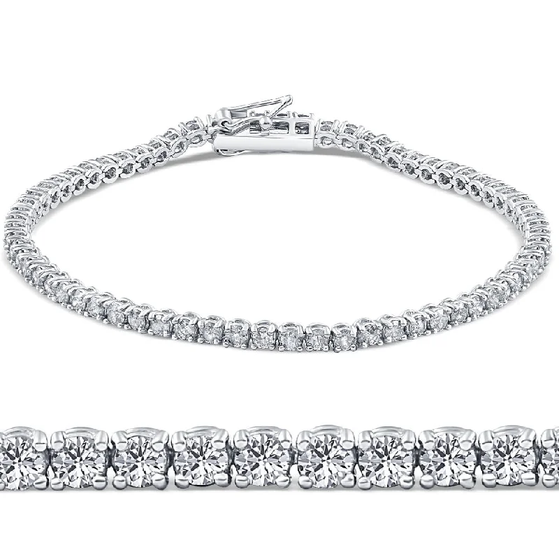 Trendy And Classic Jewelry Now At Reduced Prices 2 1/2ct VS Diamond Tennis Bracelet 18K White Gold 7" Double Lock Clasp Trendy And Classic Jewelry Now At Reduced Prices 2 1/2ct VS Diamond Tennis Bracelet 18K White Gold 7" Double Lock Clasp