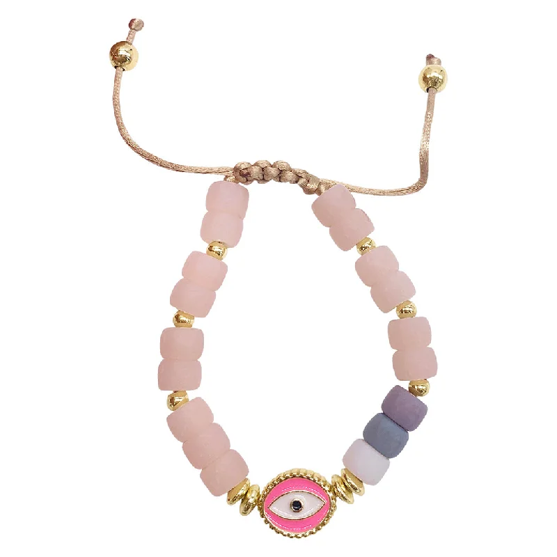 Elegant Jewelry, Exclusive Prices – Shop Now Adornia Pink Evil Eye Enamel Beaded Bolo Bracelet gold Elegant Jewelry, Exclusive Prices – Shop Now Adornia Pink Evil Eye Enamel Beaded Bolo Bracelet gold