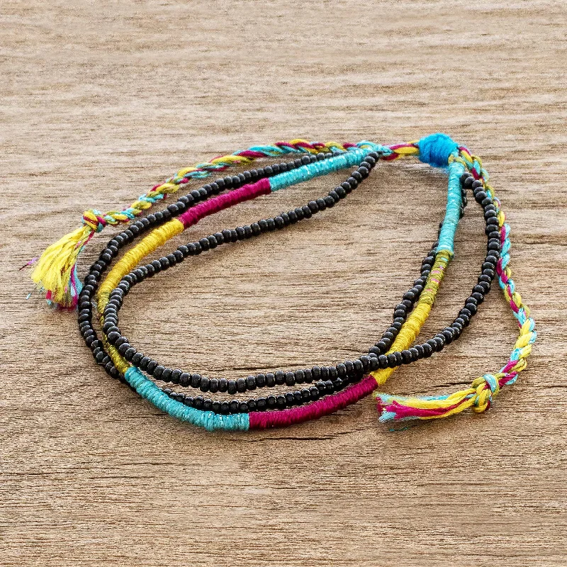 Shop Handcrafted Jewelry At Special Promotional Rates Alegria Adjustable Multicolored Beaded Wristband Bracelet Shop Handcrafted Jewelry At Special Promotional Rates Alegria Adjustable Multicolored Beaded Wristband Bracelet