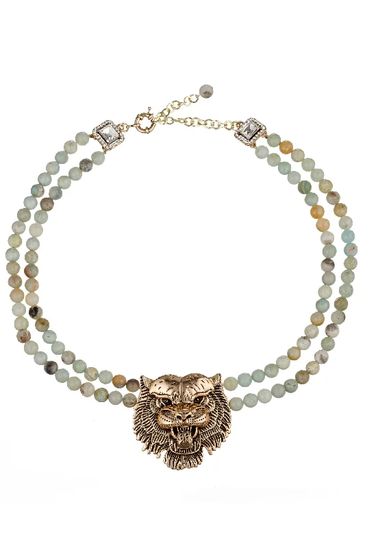Elegant Jewelry, Affordable Luxury – Shop Now Asal Amazonite Tiger Statement Beaded Necklace Elegant Jewelry, Affordable Luxury – Shop Now Asal Amazonite Tiger Statement Beaded Necklace