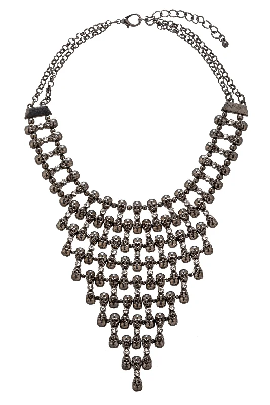 Jewelry Deals That Sparkle – Shop Today Black Skull Statement Necklace