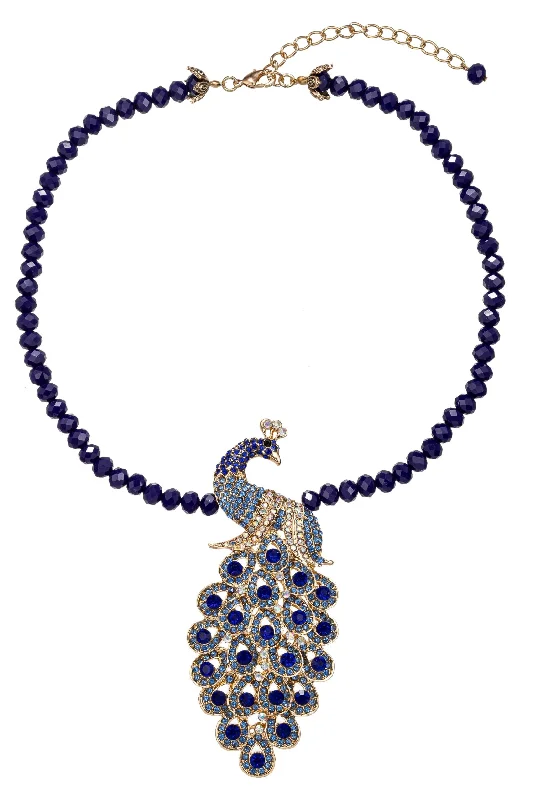 Exclusive Jewelry Markdowns – Limited-Time Offer Blue Peacock Brooch Statement Necklace Exclusive Jewelry Markdowns – Limited-Time Offer Blue Peacock Brooch Statement Necklace