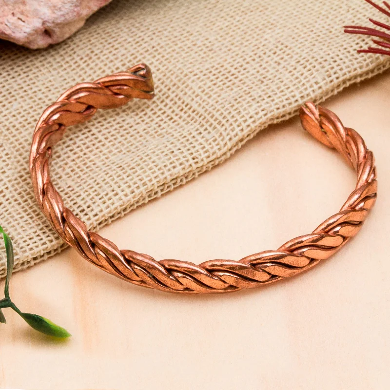 Grab Your Favorite Jewelry At The Lowest Prices Brilliant Bond Handcrafted Braided Copper Cuff Bracelet from Mexico Grab Your Favorite Jewelry At The Lowest Prices Brilliant Bond Handcrafted Braided Copper Cuff Bracelet from Mexico
