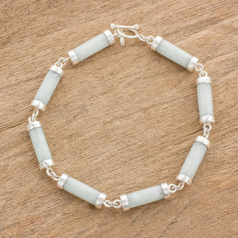 Shine In Style – Shop Jewelry Discounts Today Calm Beauty Light Jade Cylinders Sterling Silver Link Wristband Bracelet Shine In Style – Shop Jewelry Discounts Today Calm Beauty Light Jade Cylinders Sterling Silver Link Wristband Bracelet