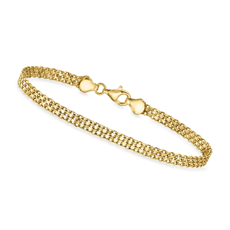 Stunning Jewelry Pieces At The Lowest Prices Ever Canaria 10kt Yellow Gold Bismark-Link Bracelet Stunning Jewelry Pieces At The Lowest Prices Ever Canaria 10kt Yellow Gold Bismark-Link Bracelet