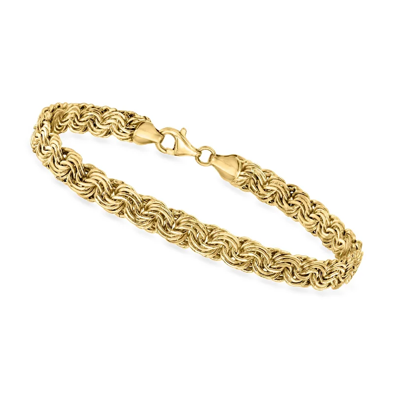 Must-Have Jewelry At Unbelievable Discounts Canaria 10kt Yellow Gold Rosette-Link Bracelet Must-Have Jewelry At Unbelievable Discounts Canaria 10kt Yellow Gold Rosette-Link Bracelet