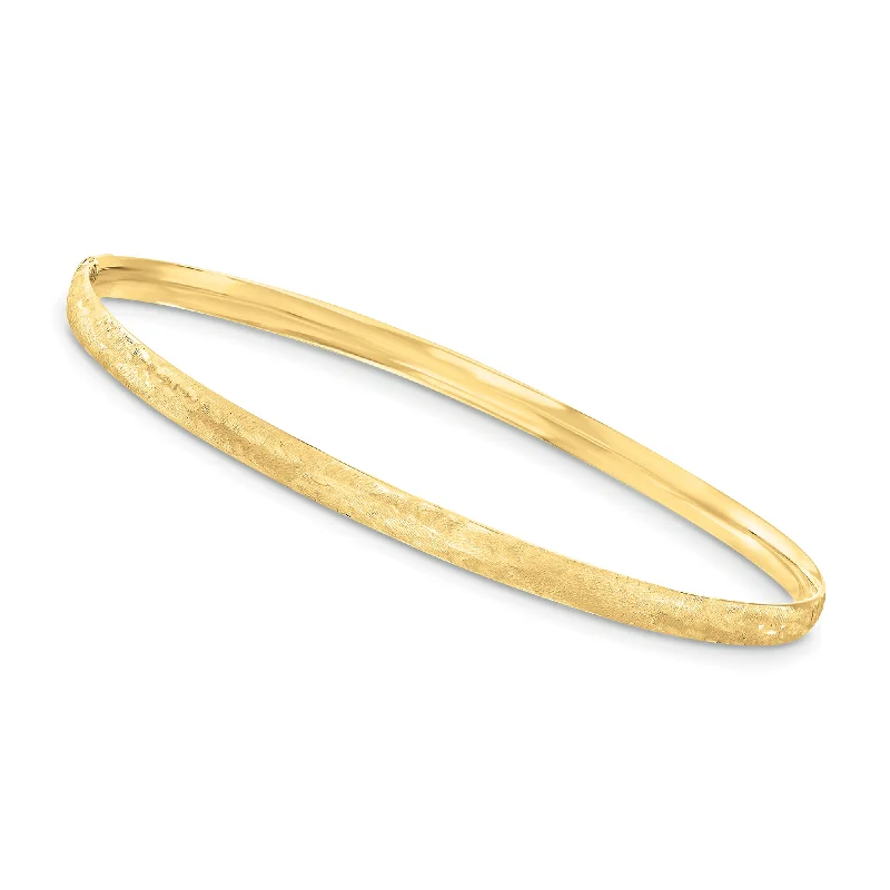 Don't Miss These Dazzling Jewelry Discounts Canaria Italian 10kt Yellow Gold Brushed Bangle Bracelet Don't Miss These Dazzling Jewelry Discounts Canaria Italian 10kt Yellow Gold Brushed Bangle Bracelet