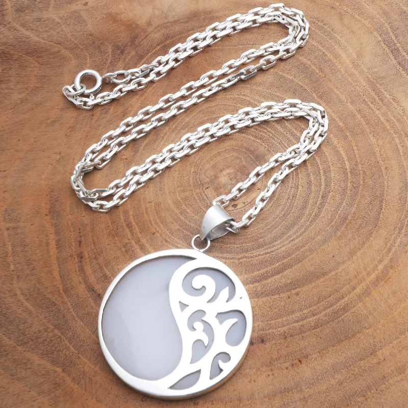 Don't Miss Out – Shop Elegant Jewelry For Less Elegant Yin and Yang Sterling Silver and Resin Pendant Necklace from Bali Don't Miss Out – Shop Elegant Jewelry For Less Elegant Yin and Yang Sterling Silver and Resin Pendant Necklace from Bali