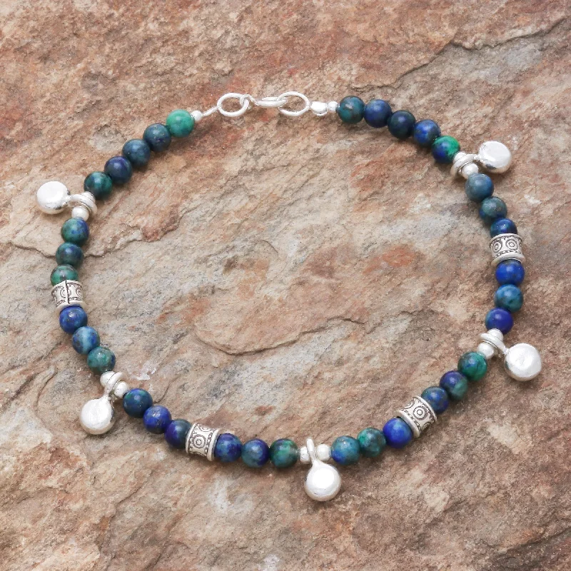 Sparkle For Less – Shop Our Limited-Time Jewelry Deals Feeling Loved Azure-Malachite Beaded Charm Bracelet from Thailand Sparkle For Less – Shop Our Limited-Time Jewelry Deals Feeling Loved Azure-Malachite Beaded Charm Bracelet from Thailand