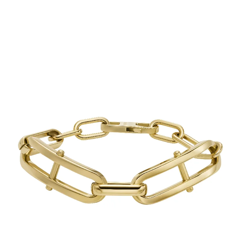 Stunning Jewelry Pieces At The Lowest Prices Ever Fossil Women's Heritage D-Link Gold-Tone Stainless Steel Chain Bracelet Stunning Jewelry Pieces At The Lowest Prices Ever Fossil Women's Heritage D-Link Gold-Tone Stainless Steel Chain Bracelet