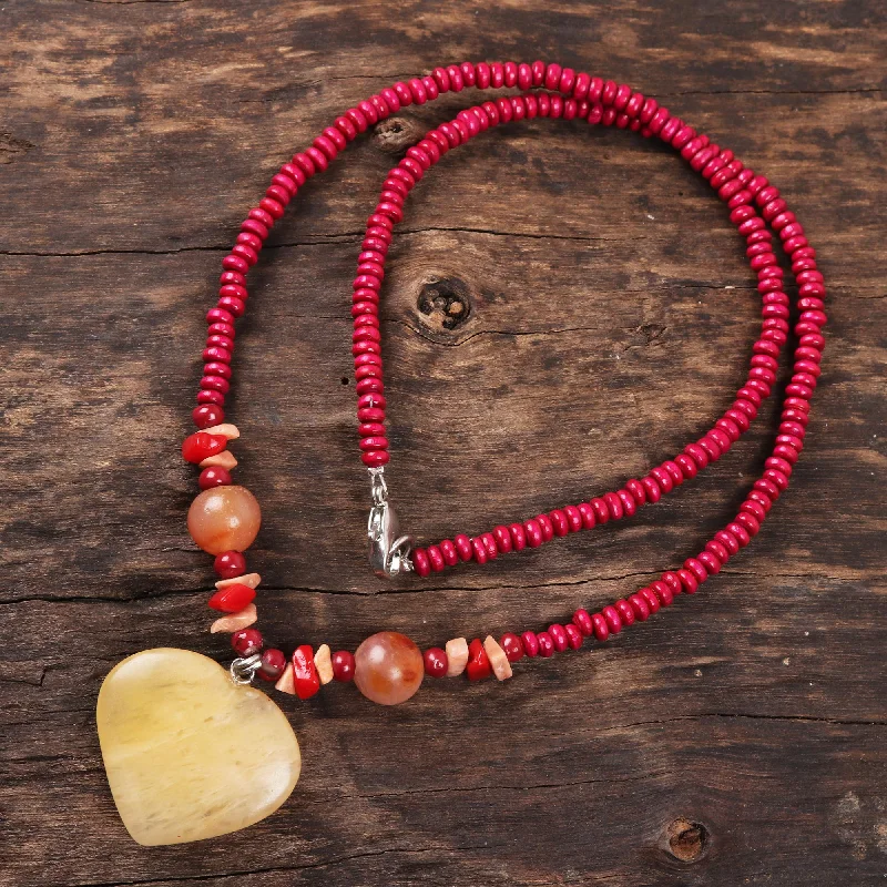 Don't Miss These Dazzling Jewelry Discounts Glorious Heart Heart-Shaped Quartz and Agate Beaded Pendant Necklace Don't Miss These Dazzling Jewelry Discounts Glorious Heart Heart-Shaped Quartz and Agate Beaded Pendant Necklace