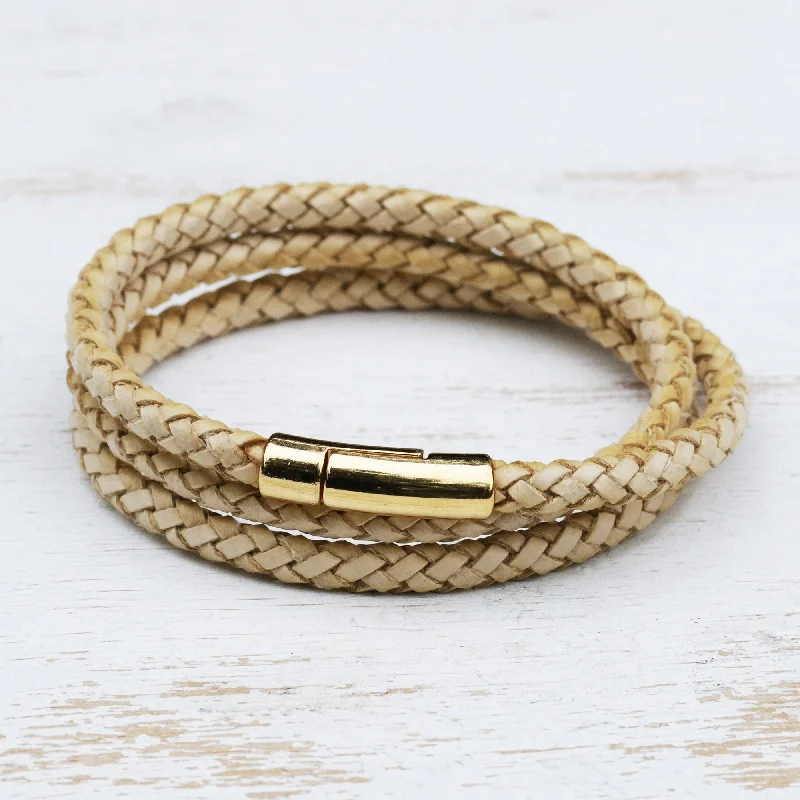 Elegant Necklaces And Bracelets At Limited-Time Offers Golden Fortune Natural Leather and 18k Gold Plated Wrap Bracelet Elegant Necklaces And Bracelets At Limited-Time Offers Golden Fortune Natural Leather and 18k Gold Plated Wrap Bracelet