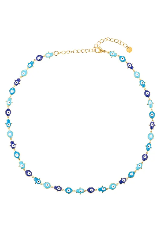 Make Your Outfit Shine With Discounted Jewelry Hamsa Eye Necklace